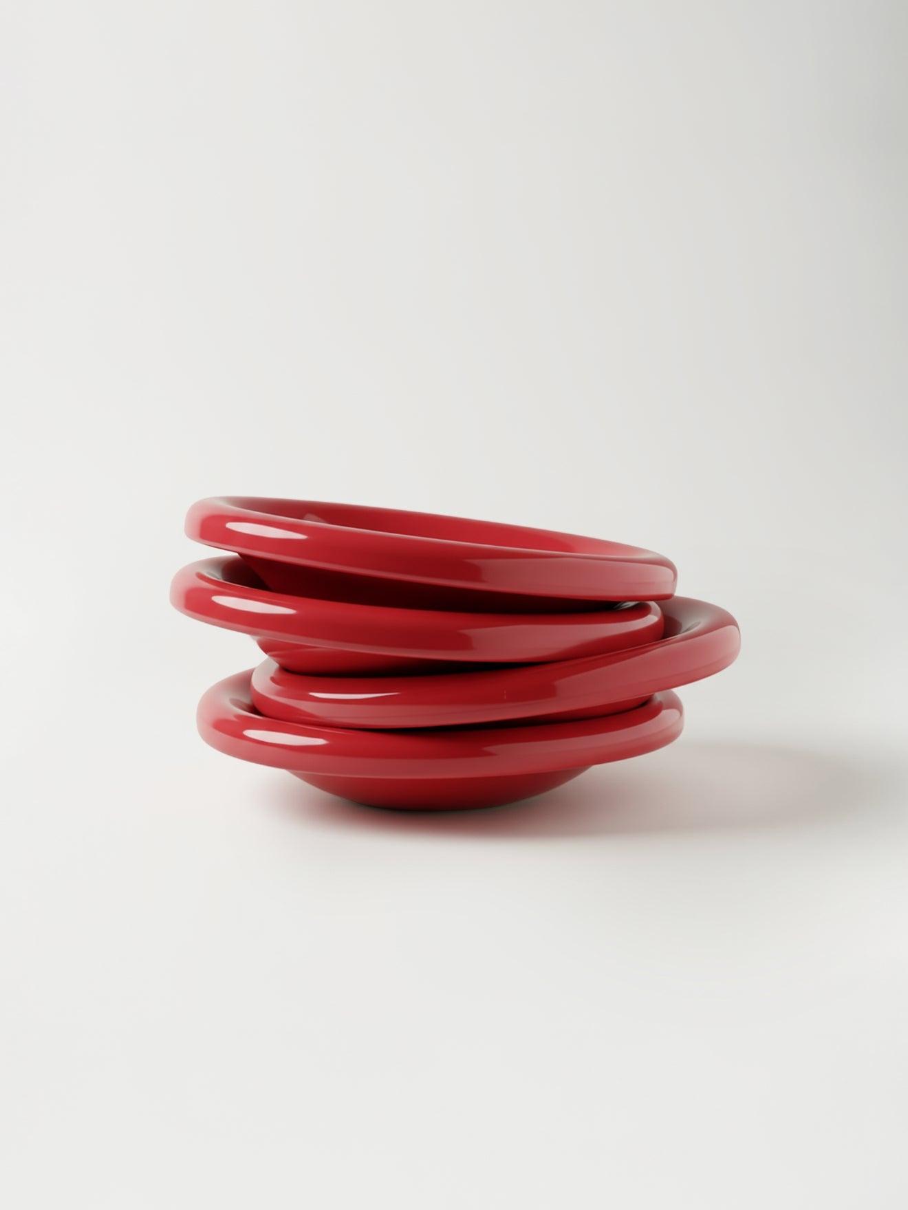 Keramikschalen in Rot